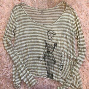 Disney's Cinderella Striped Long Sleeve Top